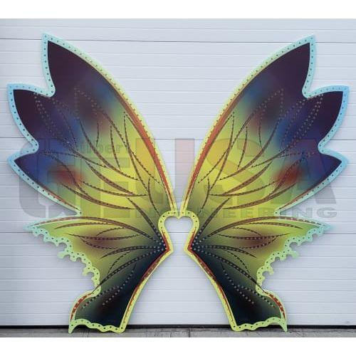 IMPRESSION Fairy Wings - Large / Blue/Yellow / Pixels - 