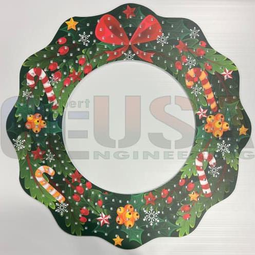IMPRESSION Mega Wreath 320 - Candy Cane with Bow - Pixel