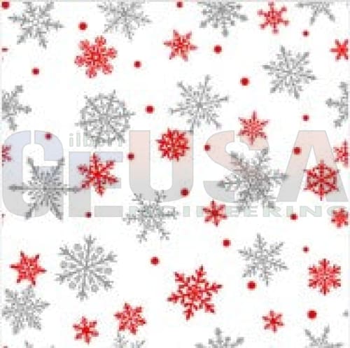 IMPRESSION Noel - Silver and Red Snowflakes / Pixels - Pixel