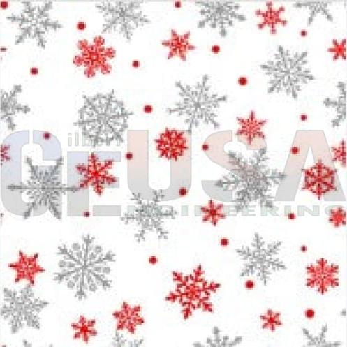 IMPRESSION Noel - Silver and Red Snowflakes / Pixels - Pixel