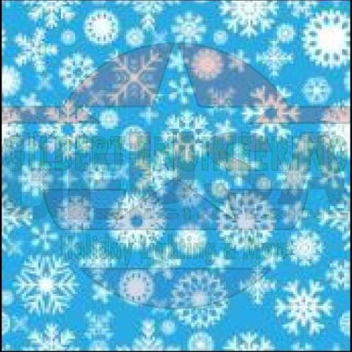 IMPRESSION Rosa Wreath - Blue White Snowflake / 46 Inch / No