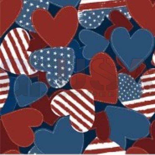 IMPRESSION - USA - Small / RWB Hearts - Pixel Props