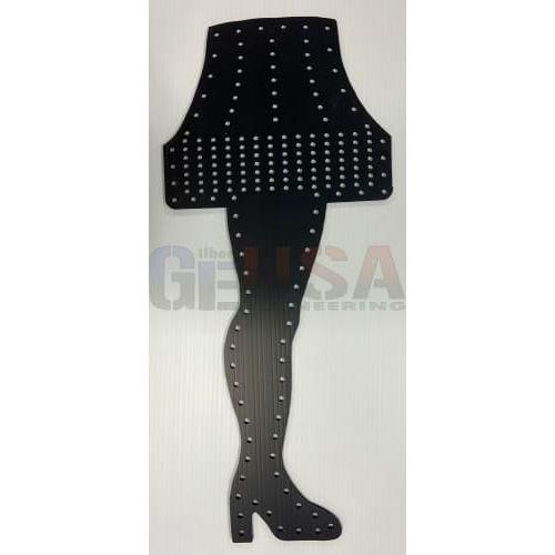 Leg Lamp with Matrix - Black - Pixel Props