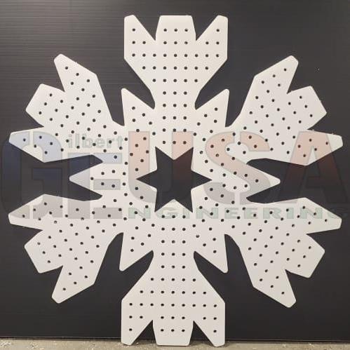 XKF330 Snowflake - White / Pixels - Pixel Props