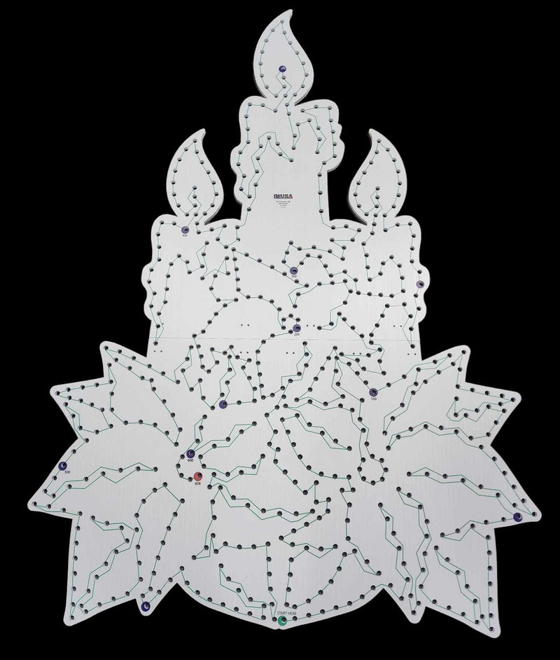 IMPRESSION Poinsettia - Candle Cluster - Pixel Props