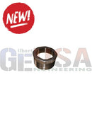 Metallic hexagonal stainless steel asap sr pole slip bushing with threaded pipe fitting and industrial finish