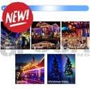 Led string lights with vibrant colors for festive decoration on streets pools and trees by mattos designs