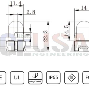 12v Low voltage Pixels P24B - Xconnect / 100 Ct - Pixels