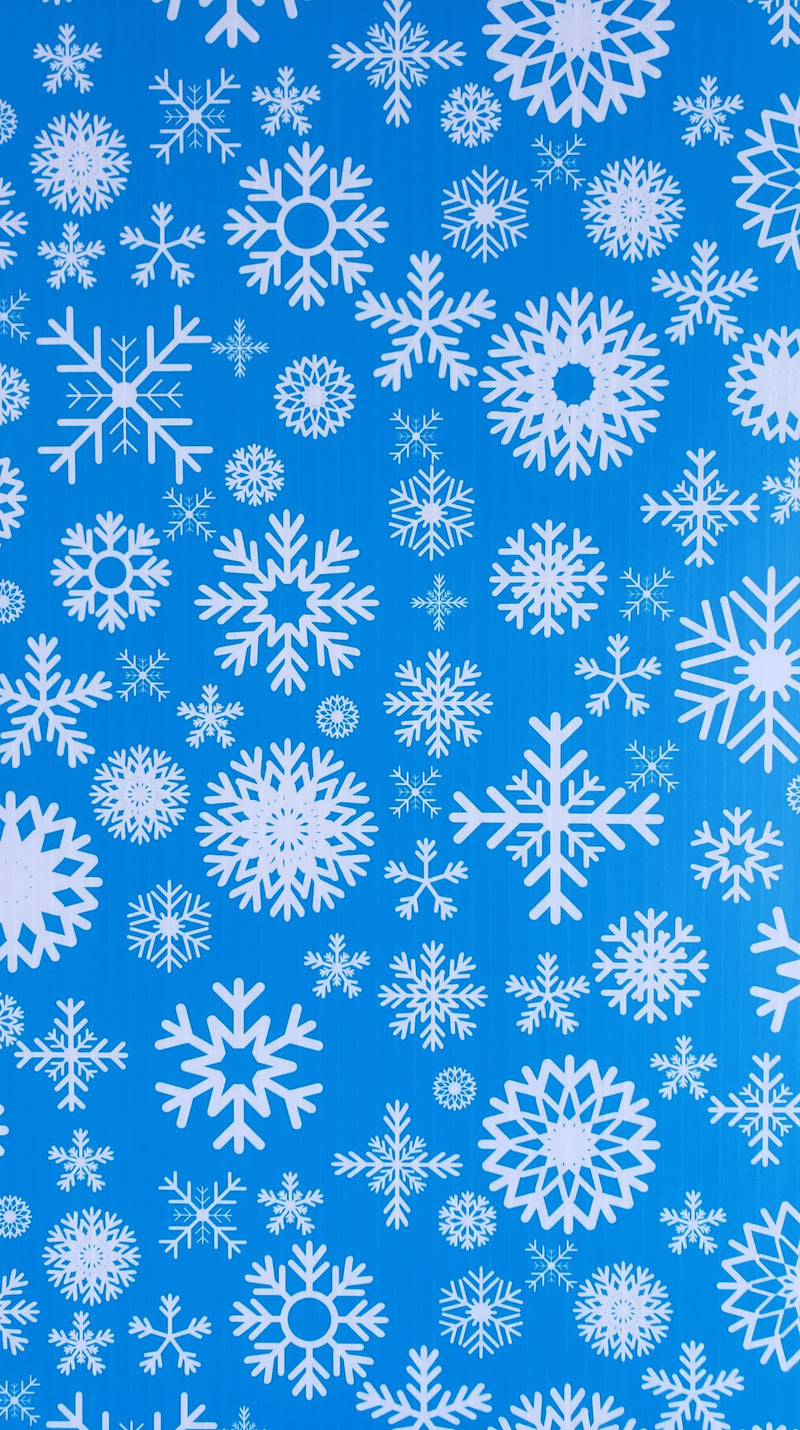 IMPRESSION Spinners - Large 47 / Blue White Snowflake - 