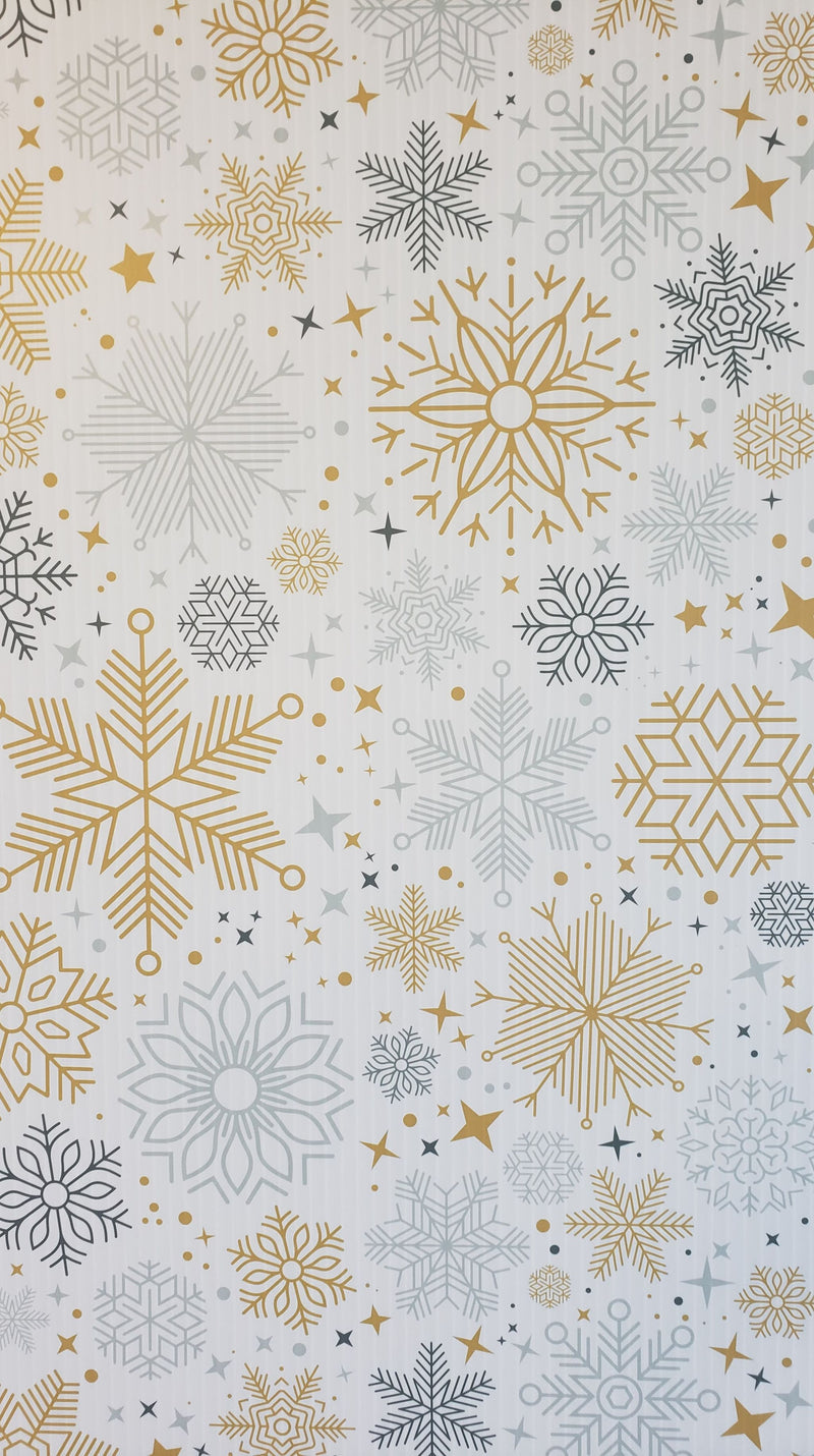 IMPRESSION Square Peg - Silver Gold Snowflake - Pixel Props