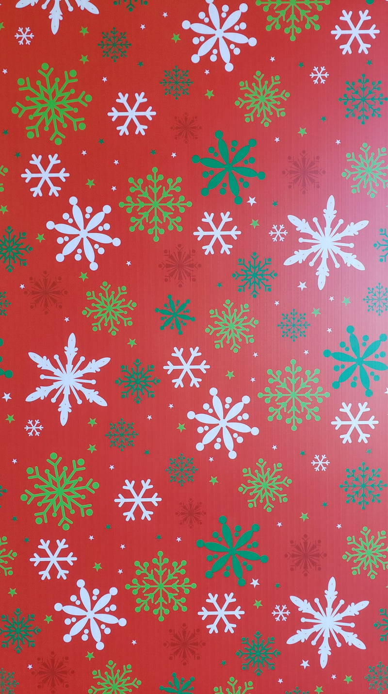 IMPRESSION Square Peg - Red Green White Snowflake - Pixel 