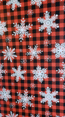 IMPRESSION Square Peg - Plaid White Snowflake - Pixel Props