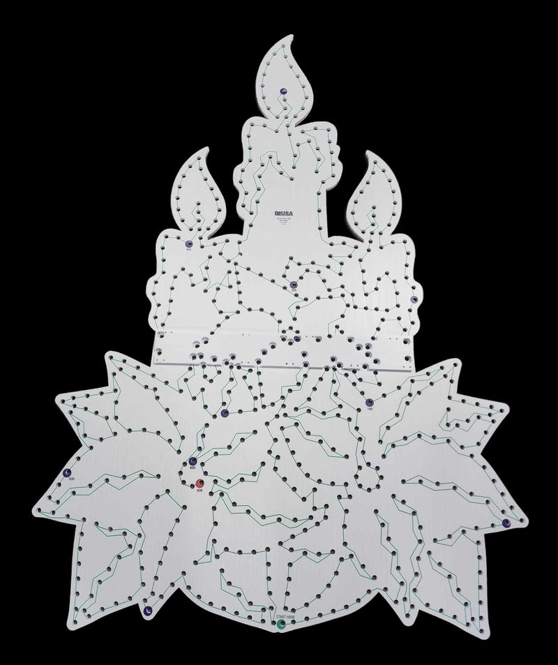 IMPRESSION Poinsettia - Candle Cluster - Pixel Props