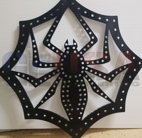 Spider in Web – 174-Node Halloween Pixel Display Prop | Gilbert