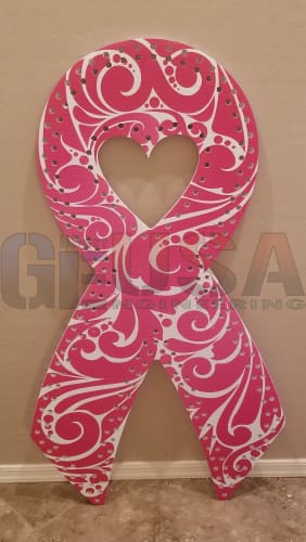 Stylized Cancer Ribon Impression Cancer Ribbons for RGB Pixels by Gilbert Engineering USA