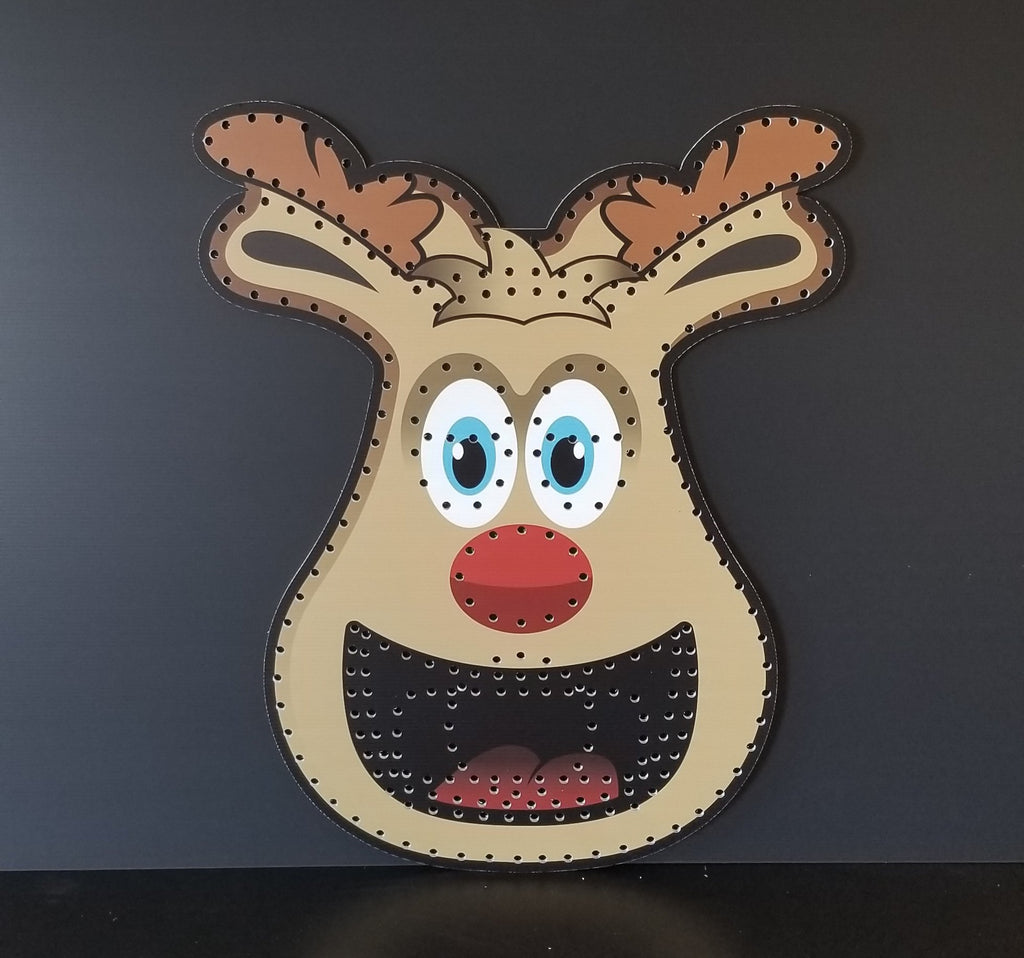 Exciting IMPRESSION Rudolph Face with RGB Pixels