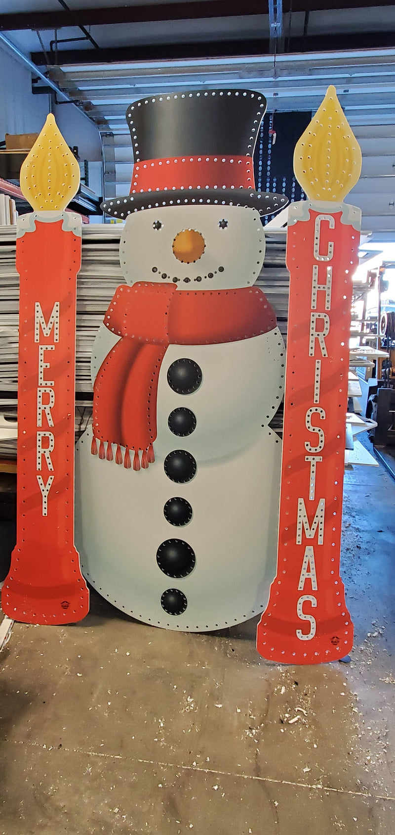 Impression Snowman - Large Pixel Props