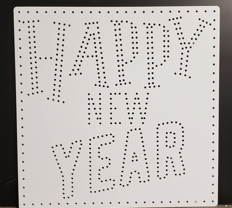 Happy New Year Sign Pixel Props