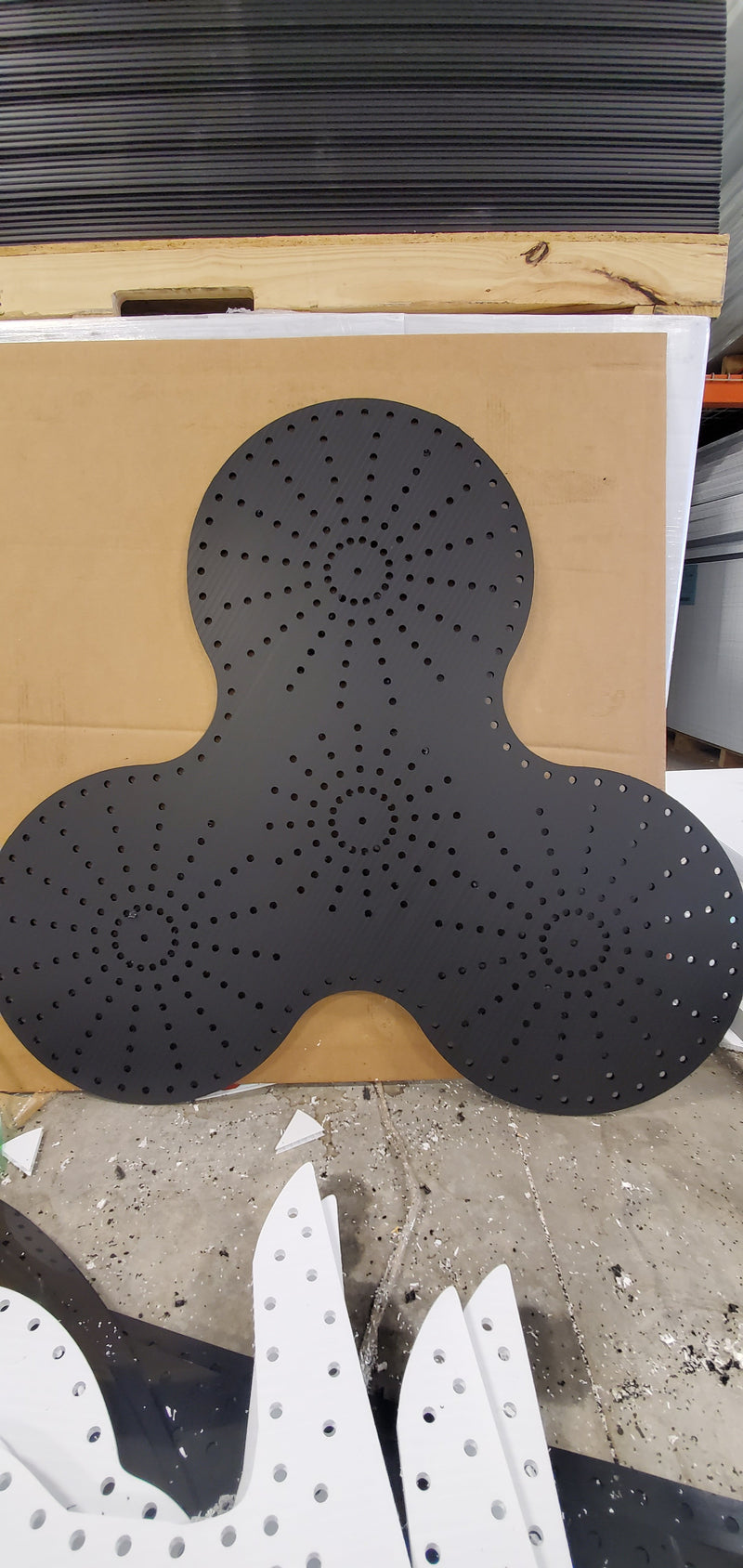 Mega Fidget Spinner Black Pixel Props