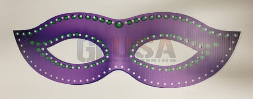 IMPRESSION Mardi Gras Masks with Stunning RGB Pixels display picture 2