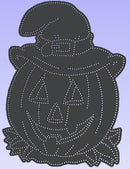 Pumpkin with Witch Hat - Black - Pixel Props