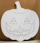 Spooky Singing Pumpkins - White / Cut / Triangle Eyes - 