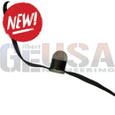 Black rubberized cord with matte black cylindrical connector for durable evo dome rgb ws2811 led pixel lights