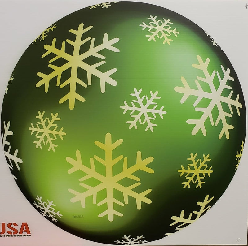 G-SkinZ Dazzler - Green Snowflake Round / 46 - Pixel Props