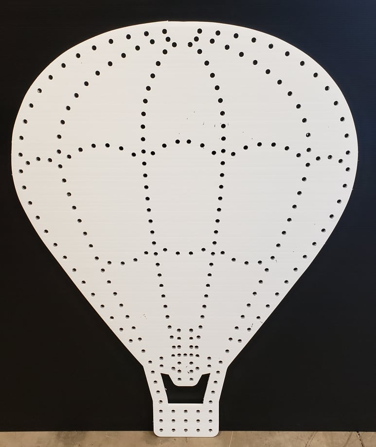 Hot Air Balloon - White / Plain - Pixel Props