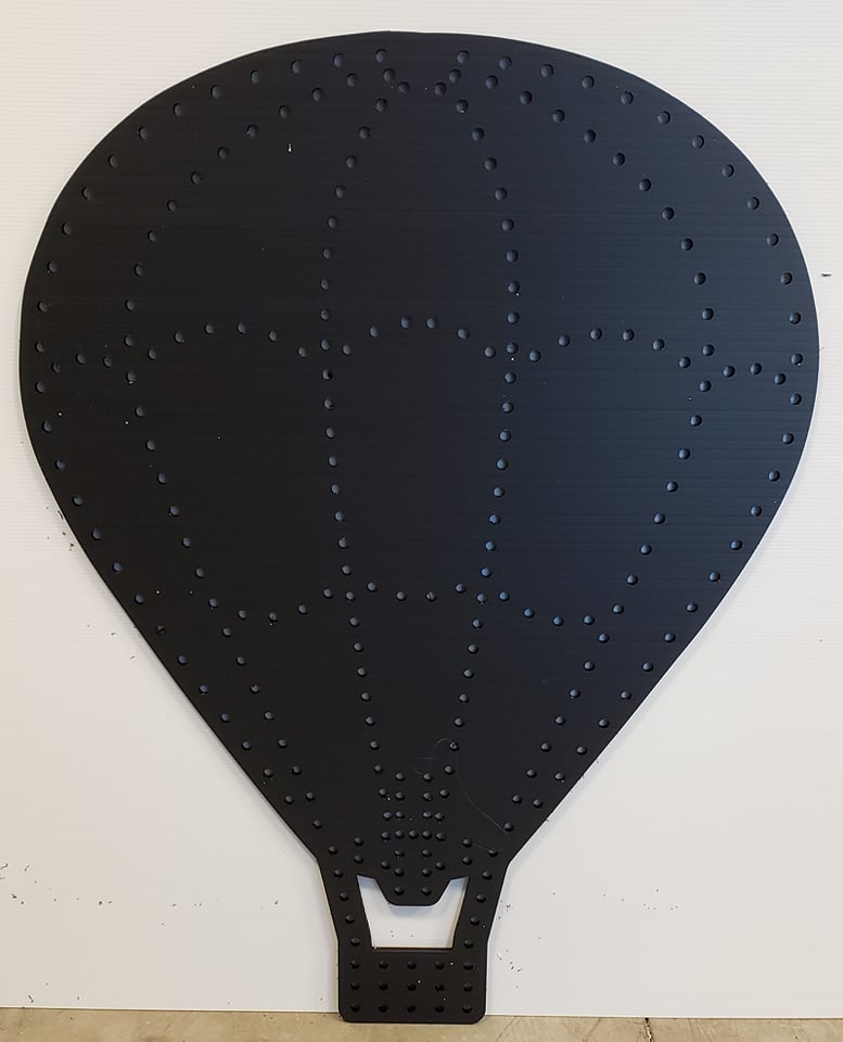 Hot Air Balloon - Black / Plain - Pixel Props