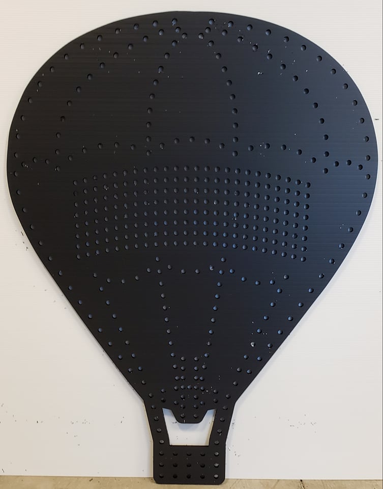 Hot Air Balloon - Black / With Matrix - Pixel Props