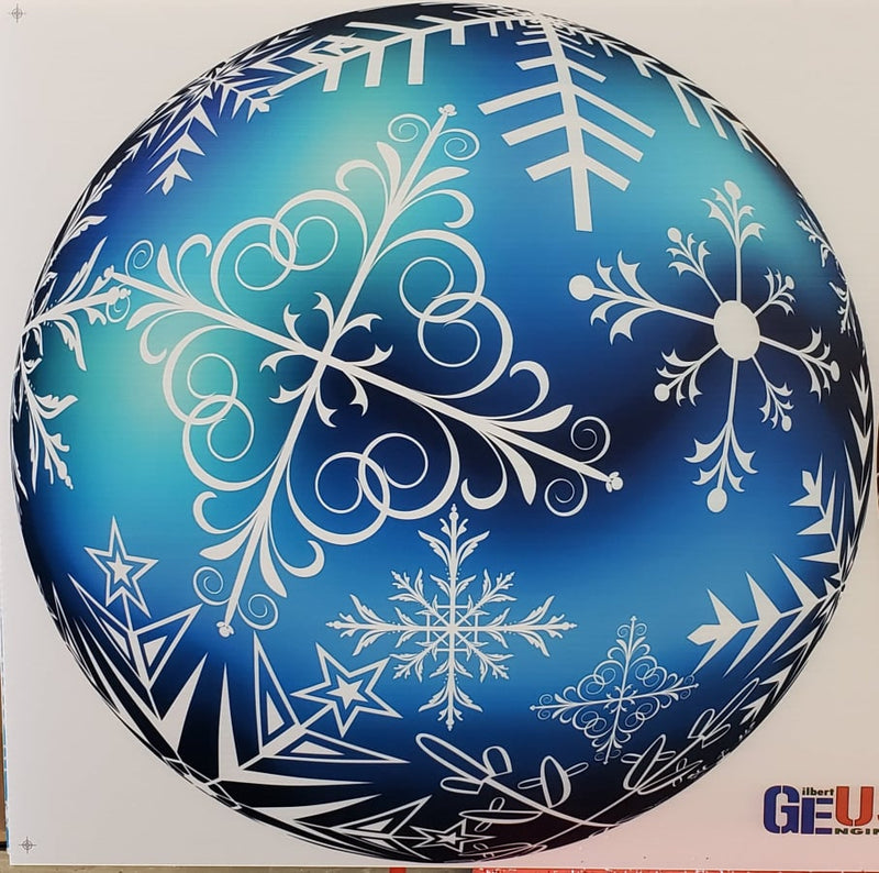 G-SkinZ Dazzler - Blue Snowflake Round / 46 - Pixel Props