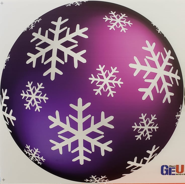 G-SkinZ Dazzler - Purple Snowflake Round / 46 - Pixel Props