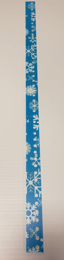 IMPRESSION Offset Pixel Trim - 6mm / Blue White Snowflake - 