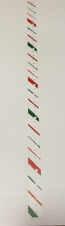 IMPRESSION Offset Pixel Trim - 6mm / Red Green Abstract - 
