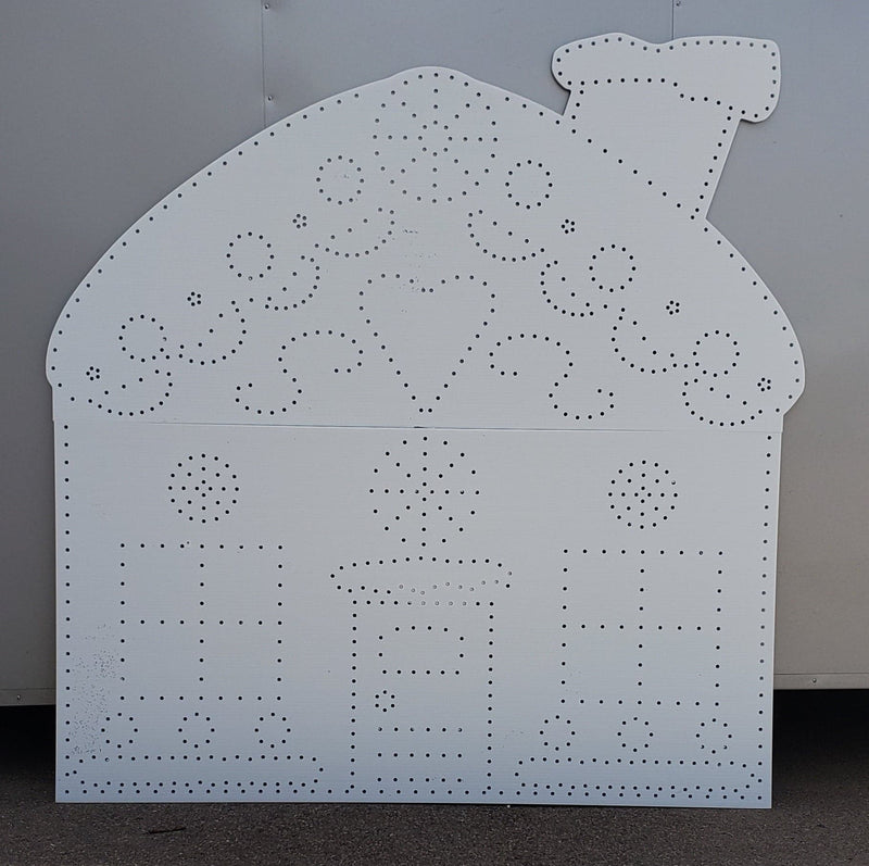 Gingerbread House - 8ft - White - Pixel Props