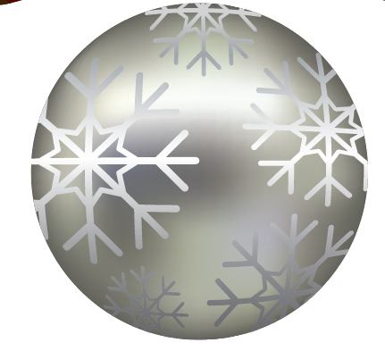 IMPRESSION Rosa Grande - Silver Snowflake Ornament / Wiring