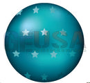 Glossy teal g-skinz ornament with white stars perfect for gilbert engineering usa snowflake round collection