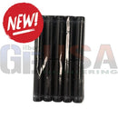 Black cylindrical ezmount steel pixel mounts with metallic accents for easy and reliable use on any surface