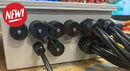Gray plastic junction box kulp k16 pro ready 2 ship with multiple black cable glands securing thick black cables