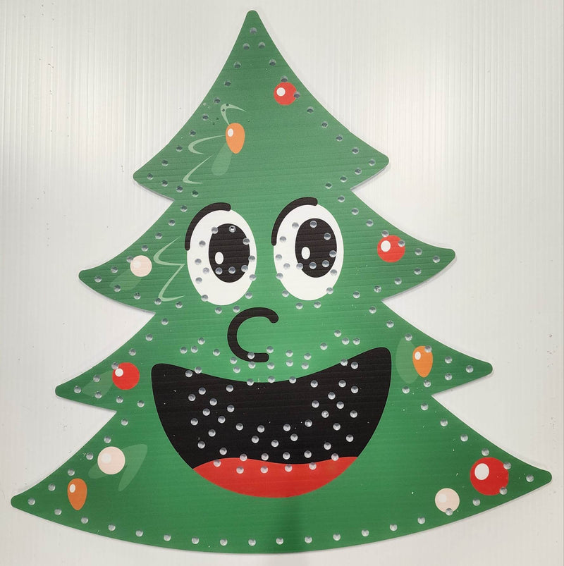 IMPRESSION Singing Xmas Tree - Green Bulbs / 36 Inch - Pixel