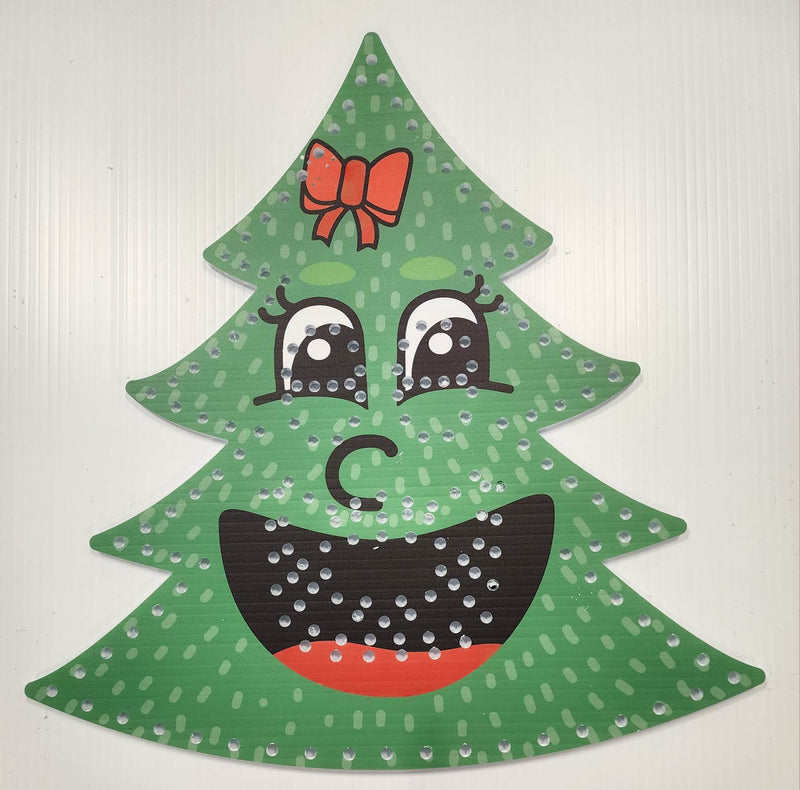 IMPRESSION Singing Xmas Tree - Green Plain / 30 Inch - Pixel