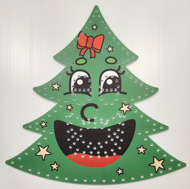 IMPRESSION Singing Xmas Tree - Green Stars / 30 Inch - Pixel