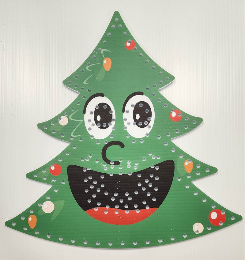 IMPRESSION Singing Xmas Tree - Green Bulbs / 30 Inch - Pixel