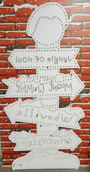 Hooville Sign - White / Wiring Diagram - Yes - Pixel Props