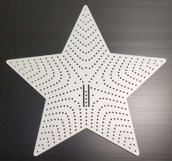 Star 46-460 Tree Topper - White / Pixels - Pixel Props