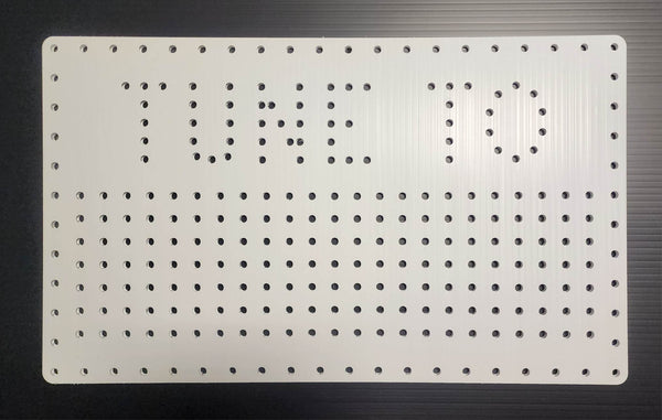 Tune Signs - TUNE - 22 x 36.5 / Coro / White - Pixel Props