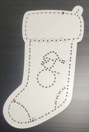 Christmas Stockings - Snowman / White / Wiring Diagram - Yes