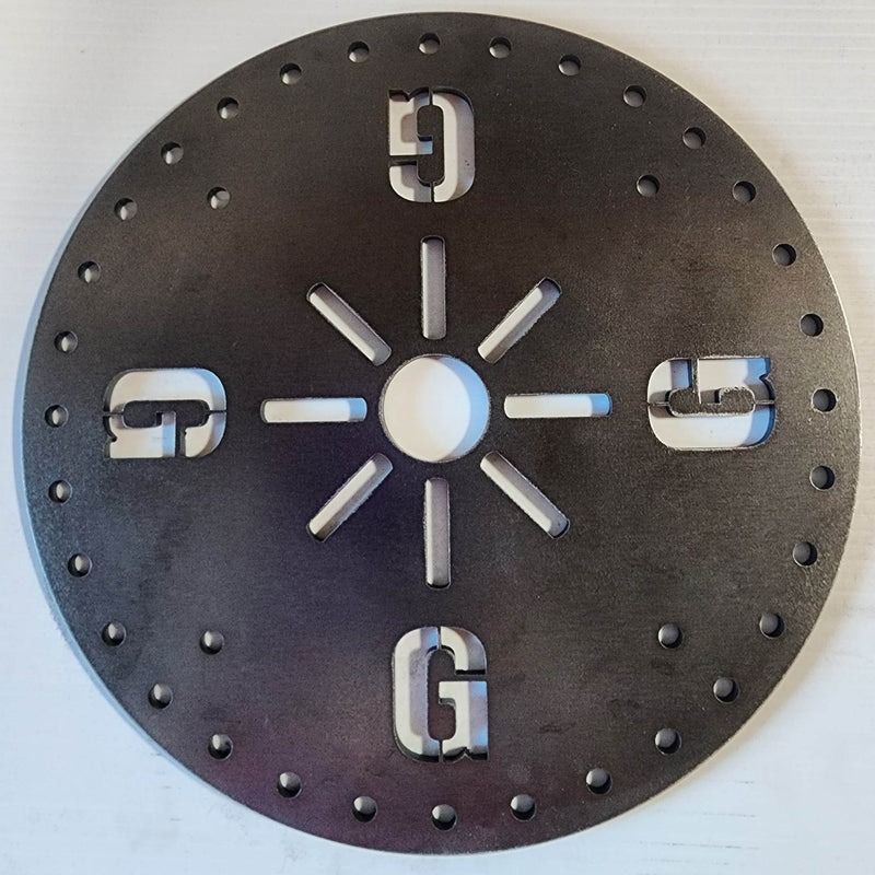 Vibrant Steel Tree Toppers in Voodoo Blue & Emerald Green