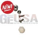 Silver metal screws and white plastic hex nut for ezmount pro aluminum pixel mounting system for coroplast props